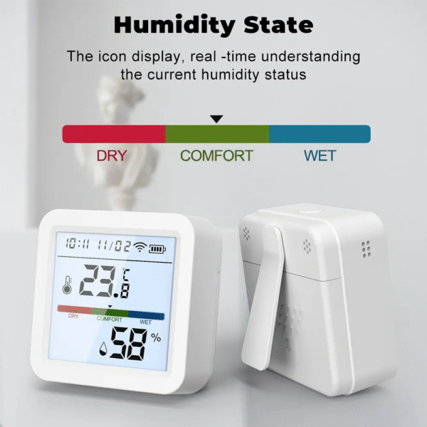 Tuya New Wifi Temperature Humidity Sensor Smart Life Backlight Hygrometer Thermometer Sensor Support Alexa Google Home Assistant – Image 4