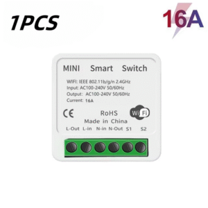 Tuya 16A MINI Wifi Switch DIY 1-Way Remote Control Timer Relay Automation for Smart Life Work with Alexa Google Home Alice