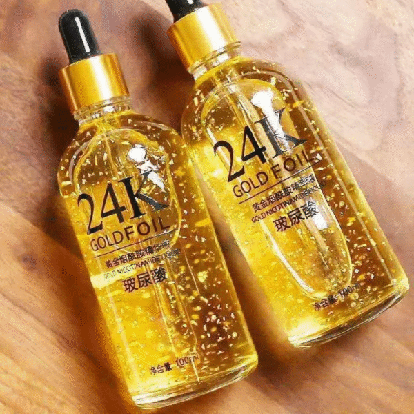 100Ml 24K Gold Hyaluronic Acid Nicotinamide Face Serum anti Aging Facial Lifting Collagen Essence Skin Care Whitening Serum – Image 2