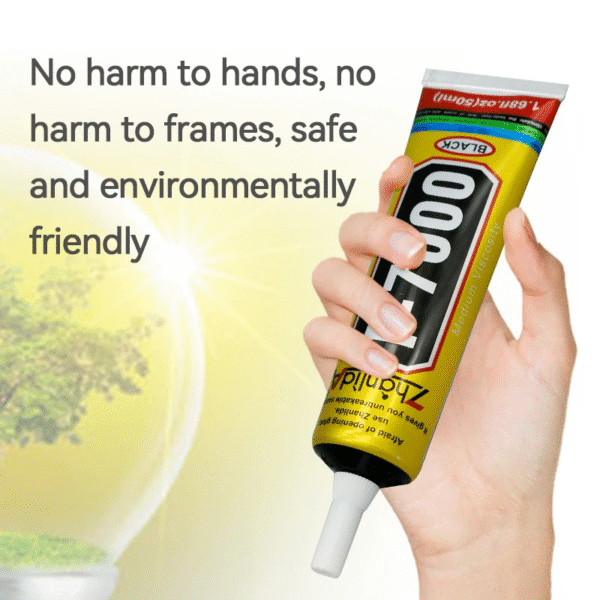 T7000 Black Contact Cellphone Tablet Repair Adhesive Zhanlida Strong T-7000 Glue 15ML 50ML 110ML with Fine Needle Outlet – Image 2