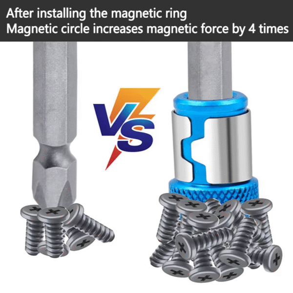 Universal 1 PCS Magnetic Ring Alloy Magnetic Ring Screwdriver Bits Anti-Corrosion Strong Magnetizer Drill Bit Magnetic Ring – Image 7