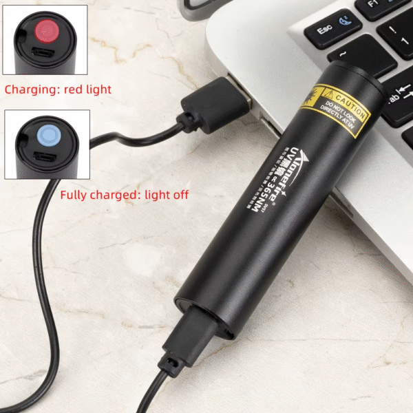 3W 365Nm UV Flashlight USB Rechargeable Ultraviolet Torch Pets Urine Cat Tinea Money Ore Scorpion Detection Black Light SV57 – Image 3