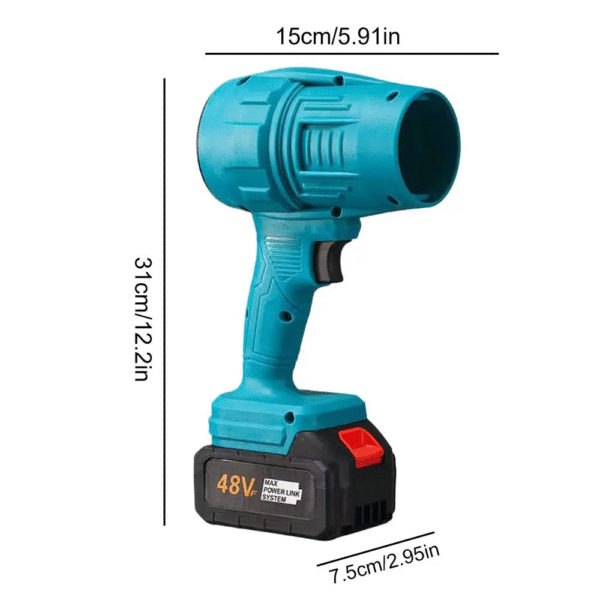 Cordless Air Blower Powerful Jet Fan Mini Turbo Fan Thrust Violent Leafs Duster Handheld Power 200 Mph Spray Dry Blower Fan – Image 9