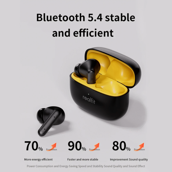 F3 ANC Active Noice Cancellation Bluetooth Earphones ENC Call HIFI Stereo Superb Bass Wireless Earbuds Sport Gaming – Image 6