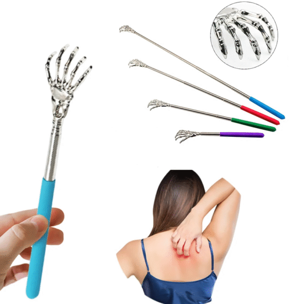Retractable Stainless Steel Claw Massager for Back Massage Promotion Tools Blood Circulation Relax Health Back Scratcher Tool – Image 4