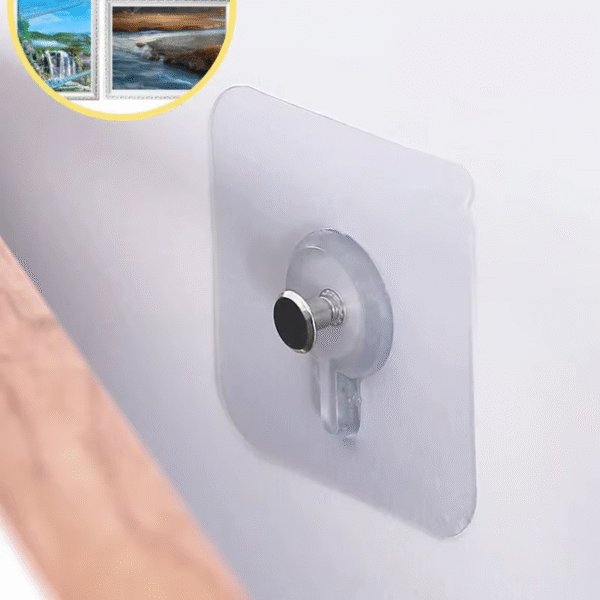 10Pcs Strong Adhesive Hooks Picture Frame Poster No Drilling Hooks Waterproof Durable Kitchen Bathroom Accessories Screw Hooks – Image 3