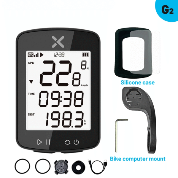 XOSS G2 G2 plus Bike Computer Wireless GPS Cycling Speedometer Roadbike MTB Waterproof ANT+ Cadence Speed Smart Bicycle Computer – Image 10