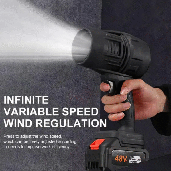 Cordless Air Blower Powerful Jet Fan Mini Turbo Fan Thrust Violent Leafs Duster Handheld Power 200 Mph Spray Dry Blower Fan – Image 2