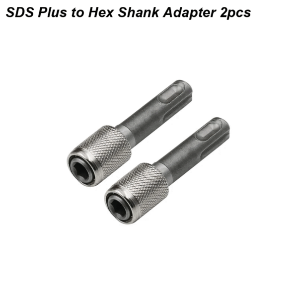 SDS plus Convert to 1/4 Hex Shank Adapter Hexagonal Converter Electric Hammer Power Screwdriver Bit Holder Socket Impact Driver – Image 8