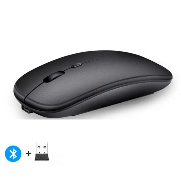 Rechargeable Wireless Mouse Bluetooth-Compatible 2.4Ghz Dual Modes Computer Mice with Nano Receiver for PC Laptop Macbook – Image 8