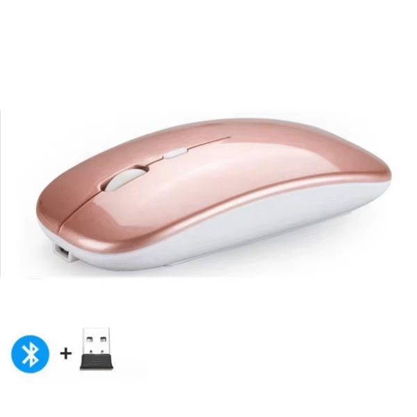 Rechargeable Wireless Mouse Bluetooth-Compatible 2.4Ghz Dual Modes Computer Mice with Nano Receiver for PC Laptop Macbook – Image 19