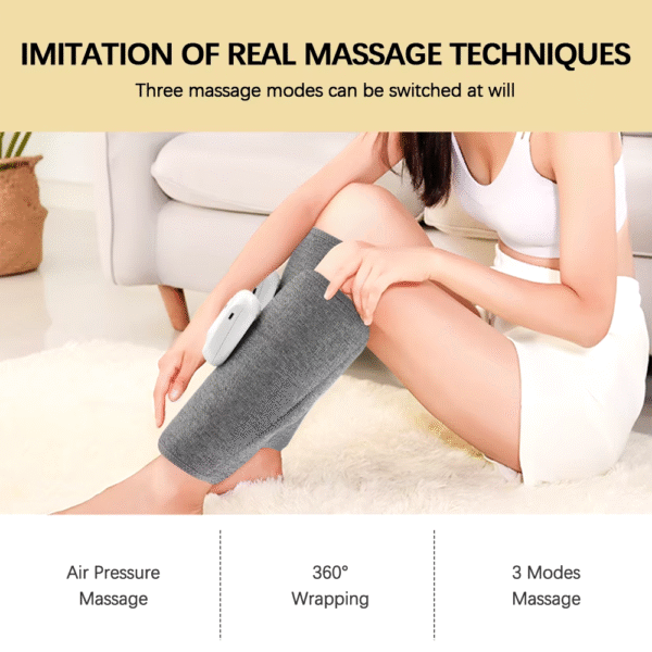 Eletric 360° Air Pressure Calf Massager Wireless Leg Massage 3 Mode Airbag Compresstion Relax Foot Calf Muscle Blood Circulation – Image 4