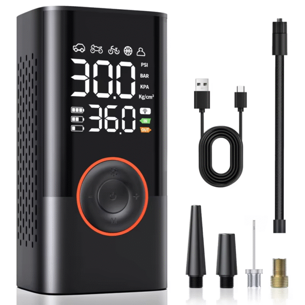1Pc Wireless Car Air Compressor Air Pump Electric Tire Inflator Pump for Motorcycle Bicycle Boat AUTO Tyre Balls Inflatable – Image 8