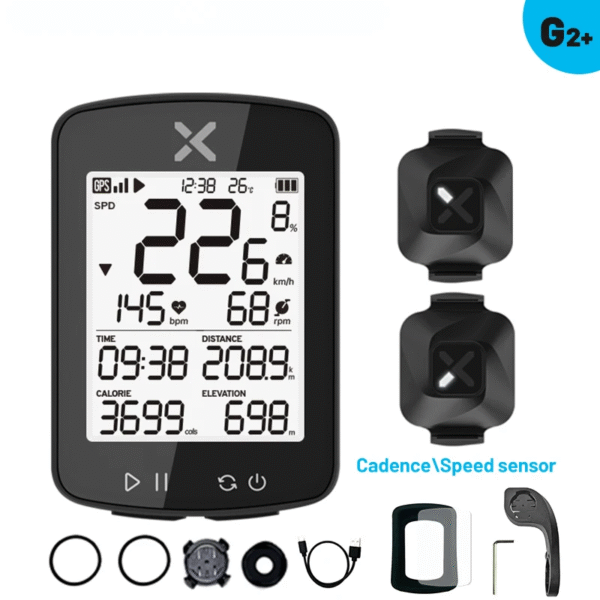 XOSS G2 G2 plus Bike Computer Wireless GPS Cycling Speedometer Roadbike MTB Waterproof ANT+ Cadence Speed Smart Bicycle Computer – Image 14