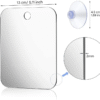 1Pcs Acrylic Mirror with Wall Suction Shower Mirror for Man Shaving Women Makeup Portable Travel Bathroom Accessories