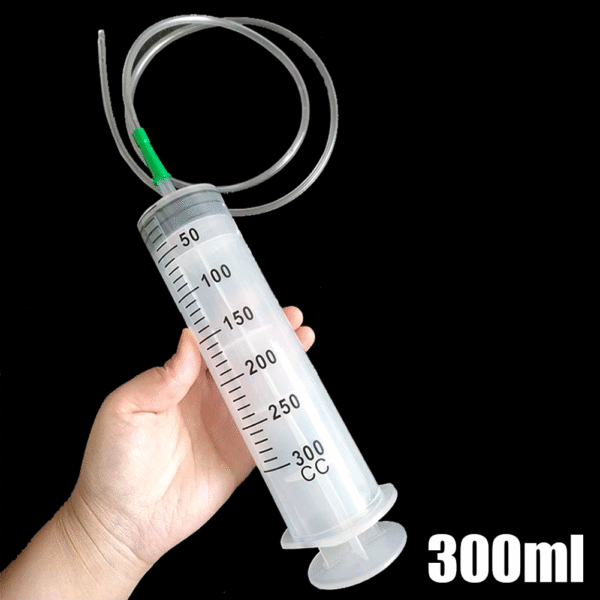 100/300/550Ml Large Capacity Syringes Oil Pump with 1M Hose Pet Feeding Measuring Pump Hydroponics Nutrient Big Syringe – Image 8