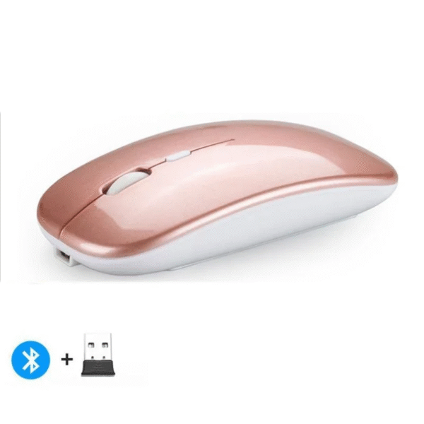 Rechargeable Wireless Mouse Bluetooth-Compatible 2.4Ghz Dual Modes Computer Mice with Nano Receiver for PC Laptop Macbook – Image 12