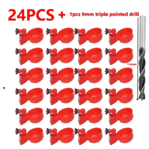 6-36Pcs Automatic Chicken Waterer Bird Feeder Poultry Farm Drinking Bowl for Chicken Duck Goose Drinking Water Farm Supplies