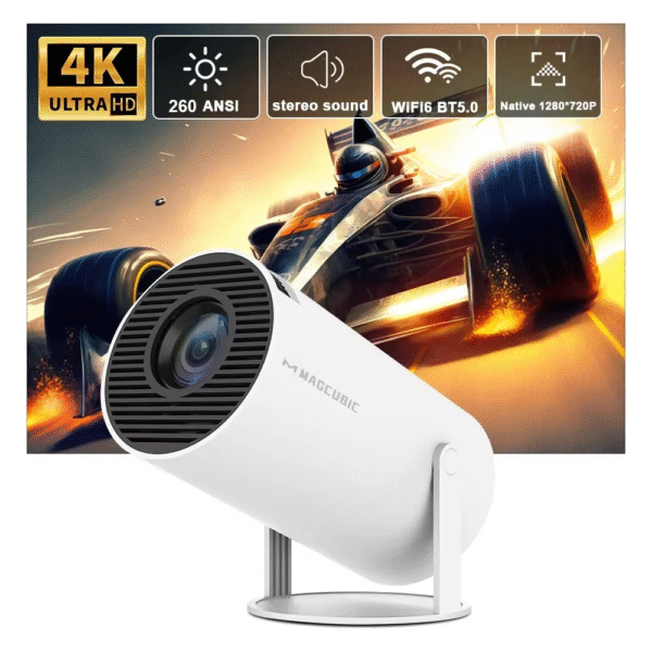 Projector HY300 Pro 4K Android 11 Dual Wifi6 260ANSI Allwinner H713 BT5.0 1080P 1280*720P Home Cinema Outdoor Projetor – Image 2