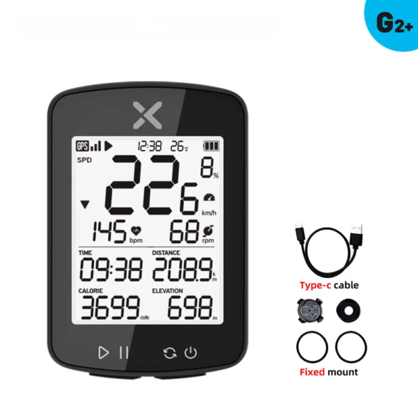 XOSS G2 G2 plus Bike Computer Wireless GPS Cycling Speedometer Roadbike MTB Waterproof ANT+ Cadence Speed Smart Bicycle Computer – Image 9