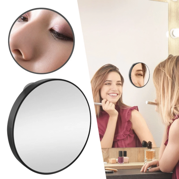 5-30X Magnification Mirror with Suction Cup Blackhead Magnifying Compact Remove Acne Pores Tool Bathroom Makeup Mirror – Image 4