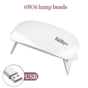 YIKOOLIN Mini Mouse Gel Nails 6W Polish Drying Lamp Portable 6 LED UV Manicure Lamp Home USB Nail Phototherapy Machine