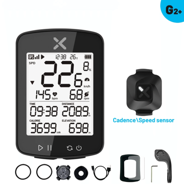 XOSS G2 G2 plus Bike Computer Wireless GPS Cycling Speedometer Roadbike MTB Waterproof ANT+ Cadence Speed Smart Bicycle Computer – Image 11