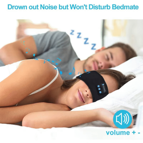 Fone Bluetooth Earphones Sports Sleeping Headband Elastic Wireless Headphones Music Eye Mask Wireless Bluetooth Headset Headband – Image 5