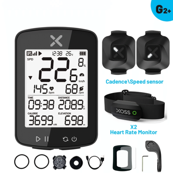 XOSS G2 G2 plus Bike Computer Wireless GPS Cycling Speedometer Roadbike MTB Waterproof ANT+ Cadence Speed Smart Bicycle Computer – Image 15