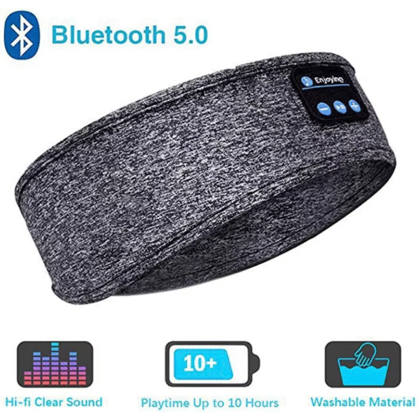 Fone Bluetooth Earphones Sports Sleeping Headband Elastic Wireless Headphones Music Eye Mask Wireless Bluetooth Headset Headband – Image 8