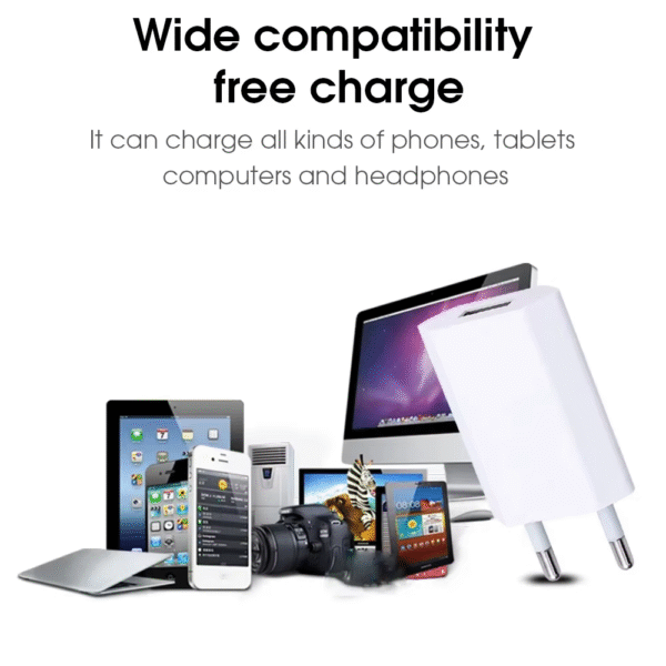 2-5Pcs 5V 1A Eu AC Home Travel USB Wall Charger for Iphone 6 7 8 plus X Xr 11 12 13 14 – Image 6