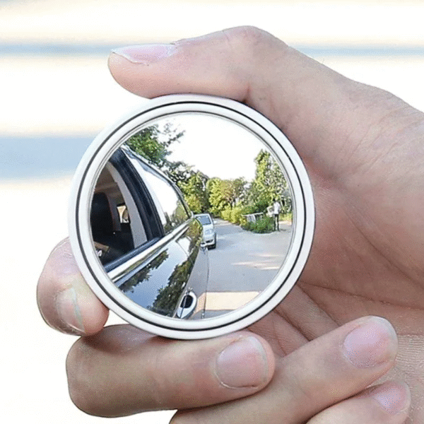 2Pcs round Frame Convex Blind Spot Mirror Safety Driving Wide-Angle 360 Degree Adjustable Clear Rearview Mirror Car Accessories – Image 6