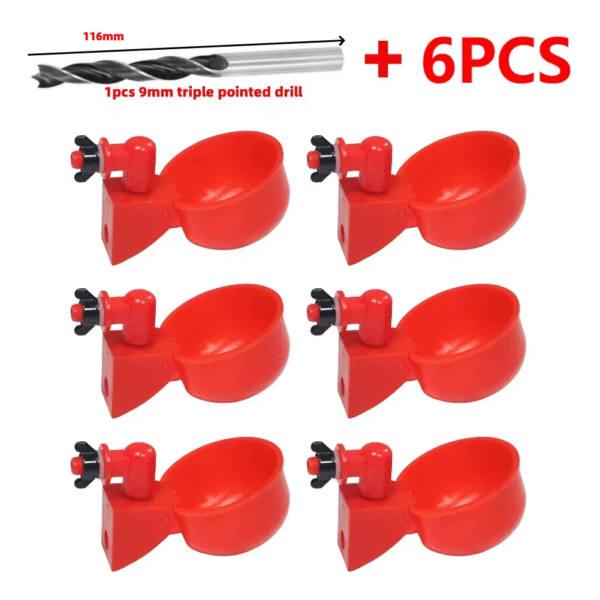 6-36Pcs Automatic Chicken Waterer Bird Feeder Poultry Farm Drinking Bowl for Chicken Duck Goose Drinking Water Farm Supplies – Image 11
