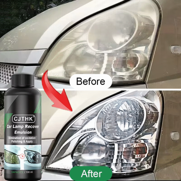 Car Headlight Restoration Polishing Kits Headlamp Scratch Remover Repair Cleaning Paste Remove Oxidation Headlight Polish Liquid – Image 3