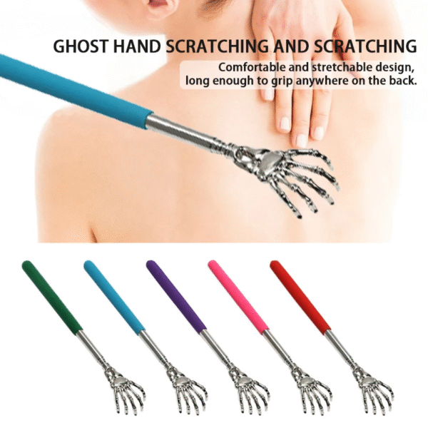 Retractable Stainless Steel Claw Massager for Back Massage Promotion Tools Blood Circulation Relax Health Back Scratcher Tool – Image 2