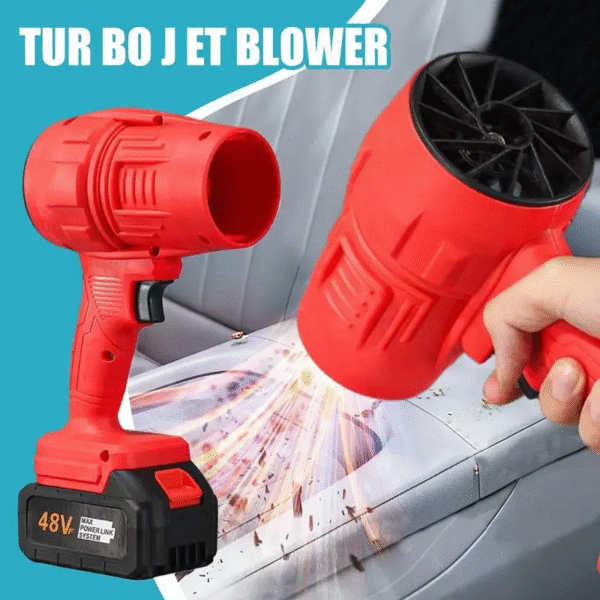 Cordless Air Blower Powerful Jet Fan Mini Turbo Fan Thrust Violent Leafs Duster Handheld Power 200 Mph Spray Dry Blower Fan – Image 3