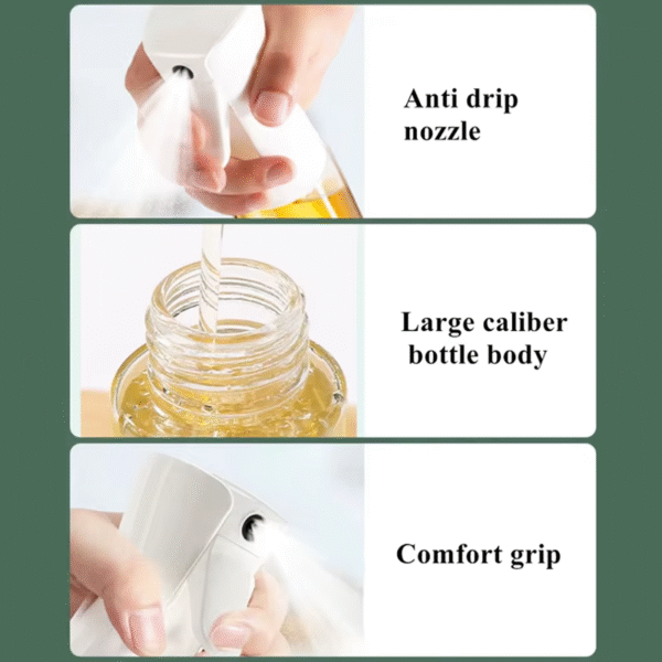 200Ml Oil Spray Bottle Kitchen BBQ Cooking Dispenser Camping Baking Empty Vinegar Soy Sauce Sprayer Seasoning Containers – Image 7