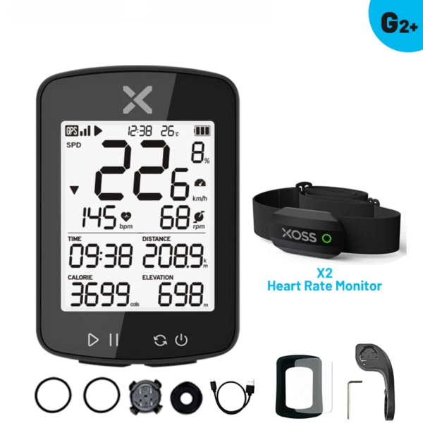 XOSS G2 G2 plus Bike Computer Wireless GPS Cycling Speedometer Roadbike MTB Waterproof ANT+ Cadence Speed Smart Bicycle Computer – Image 13
