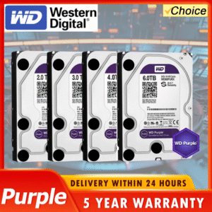 Purple 4TB 3TB 2T Surveillance HDD 64M Cache SATAIII 6.0Gb/S 3.5" Western Digital Internal Hard Drive 1T 500G 6TB HD Harddisk