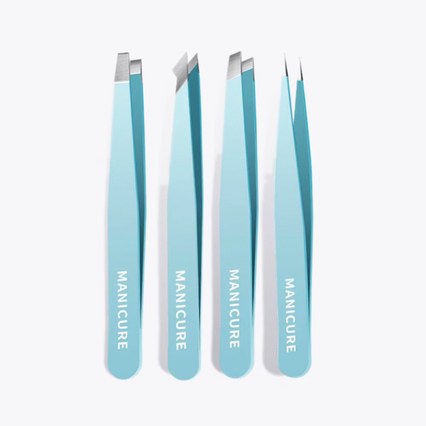 4Pcs Set Professional Tweezers Set Perfect for Eyebrow Hair Removal Splinter Very Effortless and Relaxed to Remove – Image 11