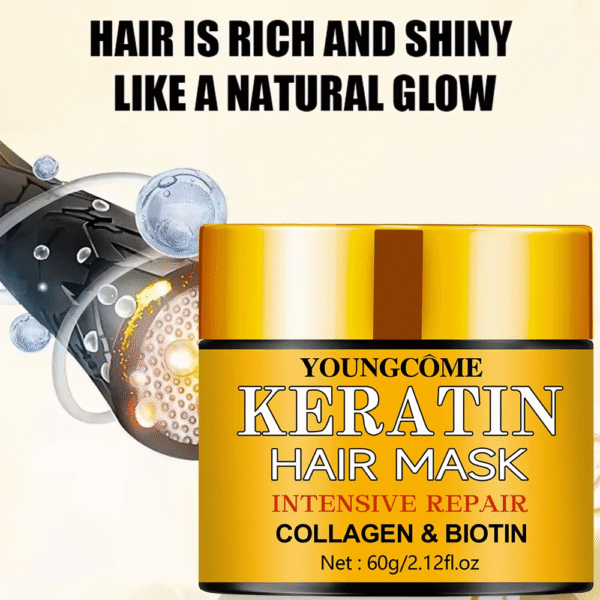 Hair Repairs Hair Mask Essential Oil Nourishing for Dry Damaged Biotin Collagen Keratin Treatment Hairs Conditioner Hair – Image 4