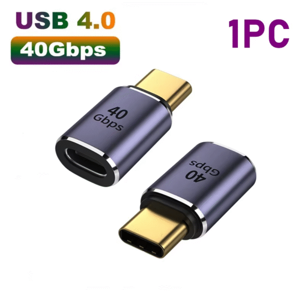 USB 4.0 PD 100W 8K 60Hz Charger Connector for Macbook 40Gbps High Speed USB C OTG U-Shape Straight Angle Male to Female Adapter – Image 10