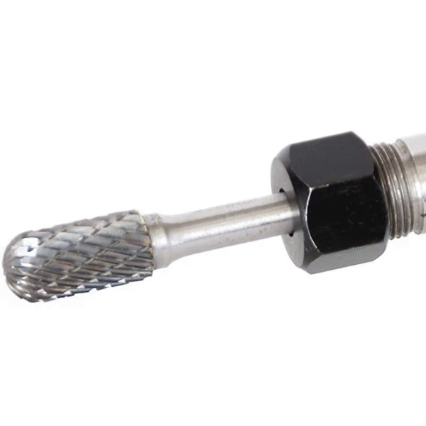 Tungsten Carbide Rotary File Burr Style C Ball Nose Cylinder 6Mm 1/4 Shank Mould Carving Tools Single Cut Milling Cutter Metal – Image 4