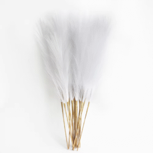 6PCS Artificial Pampas Grass Decor Flowers Fake Plant Reed for DIY Floral Table Arrange Flower Wedding Home Christmas Decoration