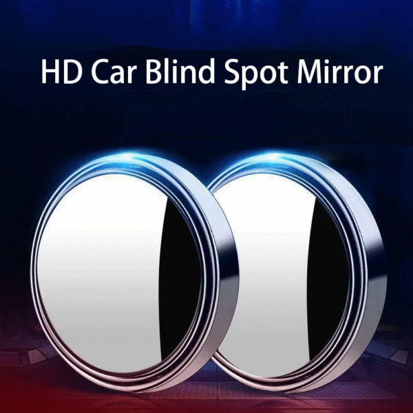 2Pcs round Frame Convex Blind Spot Mirror Safety Driving Wide-Angle 360 Degree Adjustable Clear Rearview Mirror Car Accessories – Image 5