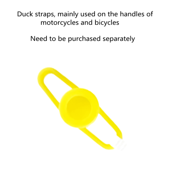 Car Duck with Helmet Broken Wind Pendant Small Yellow Duck Road Bike Motor Helmet Riding Cycling Accessories without Lights – Image 9