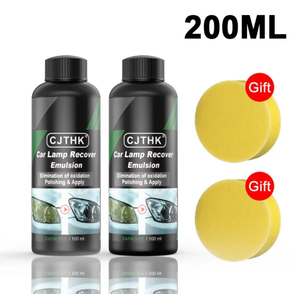 Car Headlight Restoration Polishing Kits Headlamp Scratch Remover Repair Cleaning Paste Remove Oxidation Headlight Polish Liquid – Image 8