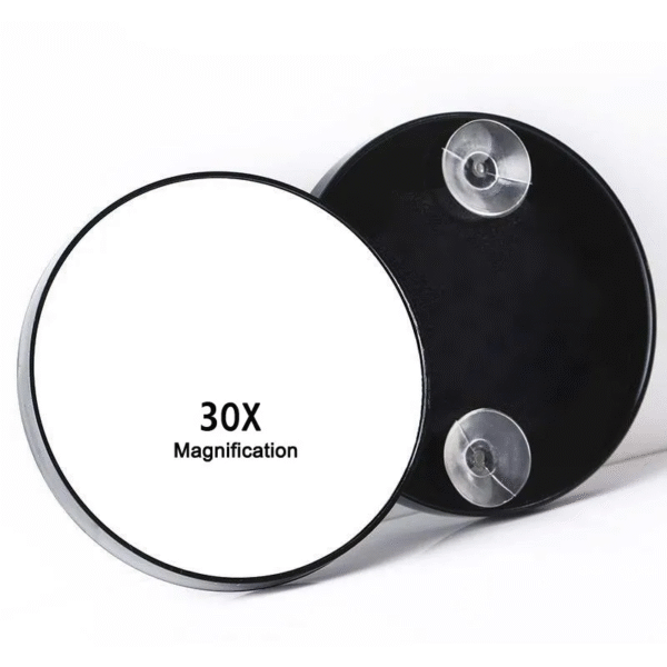 5-30X Magnification Mirror with Suction Cup Blackhead Magnifying Compact Remove Acne Pores Tool Bathroom Makeup Mirror – Image 2