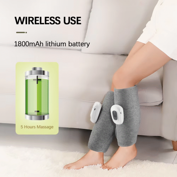 Eletric 360° Air Pressure Calf Massager Wireless Leg Massage 3 Mode Airbag Compresstion Relax Foot Calf Muscle Blood Circulation – Image 6