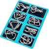 8 Pcs Montessori Series Metal Educational Toys Intelligence Interactive Game Unlock Widgets Kids Stress Relief Unique Toy